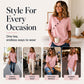 ✨Hot Sale 50% OFF! Women's V-Neck Top with Side Tie