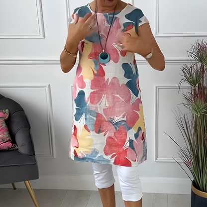 💃2026 Summer New Arrival 50% OFF💥💞Women's Floral Print Loose Dress with Pockets