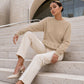 ✨Hot Sale 50% OFF🌺Women's Crew Neck Cable Knit Sweater