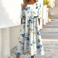 ✨Hot Sale 50% OFF 👗 Women's Short Sleeve Printed Dress with Pockets