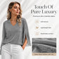 🌸Hot Sale 50% OFF✨Women's Sparkly Split Flare Sleeve Top
