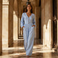 ✨Hot Sale 50% OFF! 🌺Women's V Neck Long Sleeve Jumpsuit