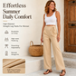 50% OFF 👖Women's High-Waist Drawstring Straight-Leg Pants