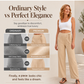 50% OFF 👖Women's High-Waist Drawstring Straight-Leg Pants