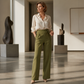 50% OFF 👖Women's High-Waist Drawstring Straight-Leg Pants