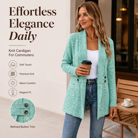 50% OFF! ✨Women's Casual Double-Breasted Knit Cardigan