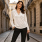 ✨Hot Sale 50% OFF! ✨Women's Elegant Velvet V-Neck Top