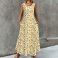💃Summer Hot Sale 55% OFF⏳💞Women's Floral Print Sleeveless Maxi Dress with Pockets