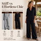 ✨New Arrivals & Special Offers-Women's Casual Shirt & Wide-Leg Pants Set