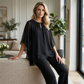 ✨Women's Elegant Asymmetrical Top & Pants Set