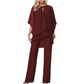 ✨Women's Elegant Asymmetrical Top & Pants Set
