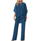 ✨Women's Elegant Asymmetrical Top & Pants Set