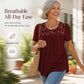 ✨Hot Sale 50% OFF! ✨Elegant Lace Neck Tee