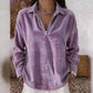 🌸Hot Sale 50% OFF💖 Relaxed Texture Zip Top