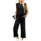 🌸Hot Sale 50% OFF💖Women's Sleeveless Tank Top & Wide-Leg Pants Set