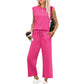 🌸Hot Sale 50% OFF💖Women's Sleeveless Tank Top & Wide-Leg Pants Set