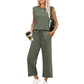 🌸Hot Sale 50% OFF💖Women's Sleeveless Tank Top & Wide-Leg Pants Set