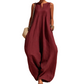 🌸 50% OFF NOW! 🌸Women's Sleeveless V-Neck Wide-Leg Jumpsuit with Pockets
