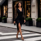 ✨New Arrivals & Special Offers-Women's Glittering Bodycon Dress with Mesh Sleeves