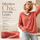 Women's Casual Hooded Sweater with Drawstring