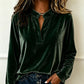 🌸Hot Sale 50% OFF-Women's Elegant Velvet V-Neck Top