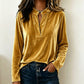 🌸Hot Sale 50% OFF-Women's Elegant Velvet V-Neck Top