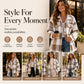 ⏰🍂Autumn Early Bird Sale--Women's Plaid Button-Down Cozy Jacket