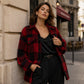 ⏰🍂Autumn Early Bird Sale--Women's Plaid Button-Down Cozy Jacket