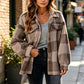 ⏰🍂Autumn Early Bird Sale--Women's Plaid Button-Down Cozy Jacket