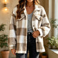 ⏰🍂Autumn Early Bird Sale--Women's Plaid Button-Down Cozy Jacket