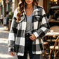 ⏰🍂Autumn Early Bird Sale--Women's Plaid Button-Down Cozy Jacket