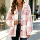 ⏰🍂Autumn Early Bird Sale--Women's Plaid Button-Down Cozy Jacket
