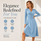 ⏰🍂Autumn Early Bird Sale-Women's Elegant V-Neck Midi Dress