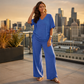 ✨Hot Sale 50% OFF 🔥 Women’s Casual V-Neck Top & Wide-Leg Pants Set