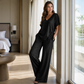 ✨Hot Sale 50% OFF 🔥 Women’s Casual V-Neck Top & Wide-Leg Pants Set