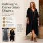 🌸Hot Sale 50% OFF💖Women's Loose V-Neck Asymmetrical Dress