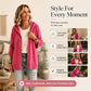 🔥Hot Sale 50% OFF✨ Women's 3/4 Sleeve Hooded Knit Cardigan – Soft Lightweight Layer For Effortless Everyday Style 🤍