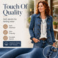 ✨ Hot Sale: 50% OFF 🔥Women's Double Breasted Ruffle Denim Jacket