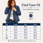 ✨ Hot Sale: 50% OFF 🔥Women's Double Breasted Ruffle Denim Jacket