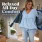 ⌛Limited-Time Offer-Women's Casual V-Neck Long Sleeve Blouse