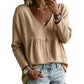 ⌛Limited-Time Offer-Women's Casual V-Neck Long Sleeve Blouse