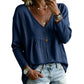 ⌛Limited-Time Offer-Women's Casual V-Neck Long Sleeve Blouse