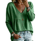 ⌛Limited-Time Offer-Women's Casual V-Neck Long Sleeve Blouse