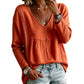 ⌛Limited-Time Offer-Women's Casual V-Neck Long Sleeve Blouse