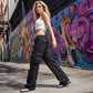 🍂Autumn Early Bird Sale-Women's Vintage Wide Leg Cargo Pants