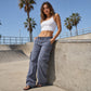 🍂Autumn Early Bird Sale-Women's Vintage Wide Leg Cargo Pants
