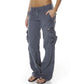 🍂Autumn Early Bird Sale-Women's Vintage Wide Leg Cargo Pants