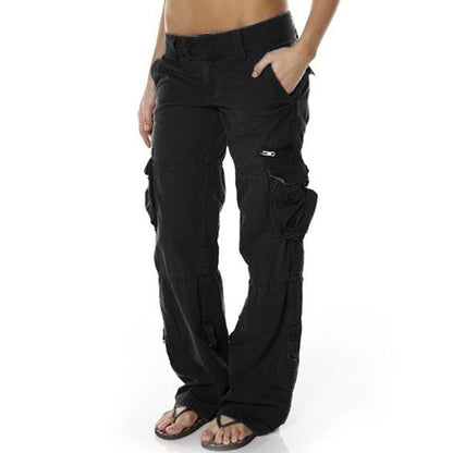 🍂Autumn Early Bird Sale-Women's Vintage Wide Leg Cargo Pants