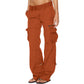 🍂Autumn Early Bird Sale-Women's Vintage Wide Leg Cargo Pants