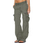 🍂Autumn Early Bird Sale-Women's Vintage Wide Leg Cargo Pants